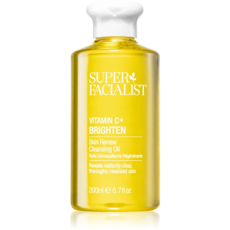 Super Facialist Vitamin C+ Brighten почистващо и премахващо грима масло за озаряване на лицето 200 мл.