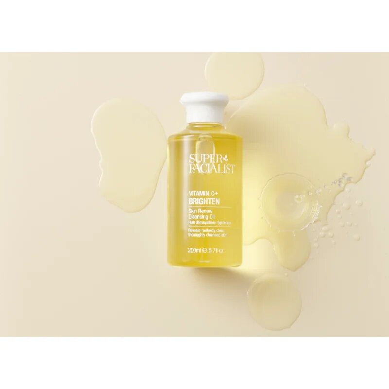 Super Facialist Vitamin C+ Brighten почистващо и премахващо грима масло за озаряване на лицето 200 мл.