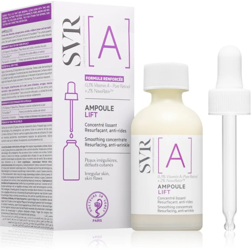 SVR Ampoule [A] Lift изглаждащ серум за намаляване несъвършенствата на кожата 30 мл.