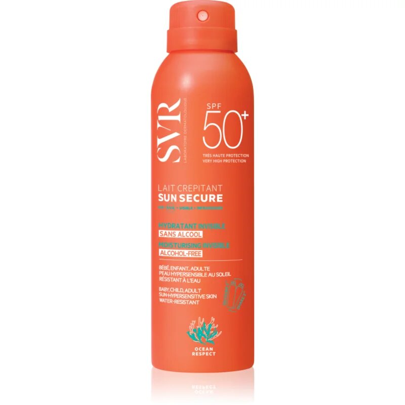SVR Sun Secure Lait Crepitant крем за тен в спрей SPF 50+ 200 мл.