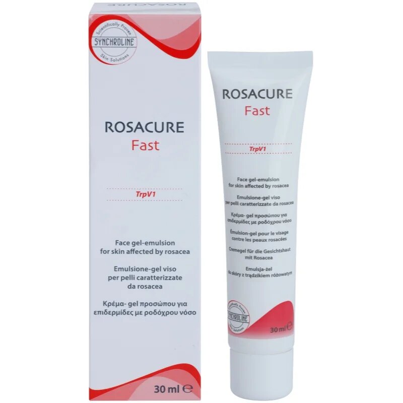 Synchroline Rosacure Fast гел емулсия за чувствителна кожа със склонност към почервеняване 30 мл.