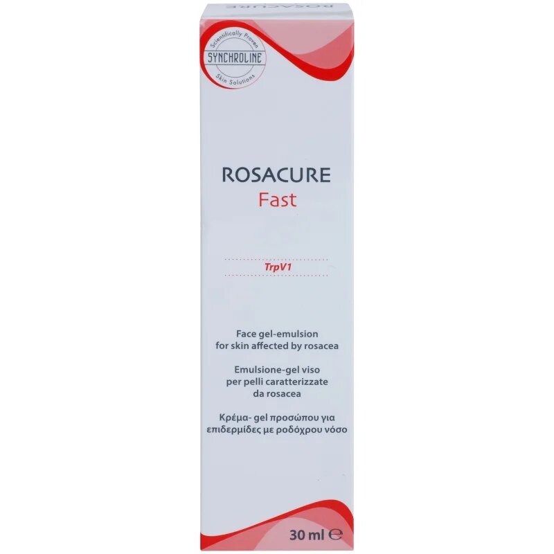 Synchroline Rosacure Fast гел емулсия за чувствителна кожа със склонност към почервеняване 30 мл.