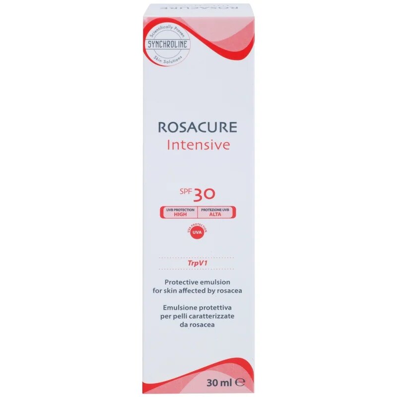 Synchroline Rosacure Intensive защитна емулсия за чувствителна кожа със склонност към зачервяване SPF 30 30 мл.