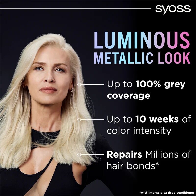 Syoss Color Metallic Collection перманентната боя за коса цвят 12_53 Platinum Pearl 1 бр.