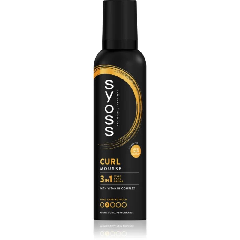 Syoss Curl Mousse пяна втвърдител за естествена фиксация 250 мл.