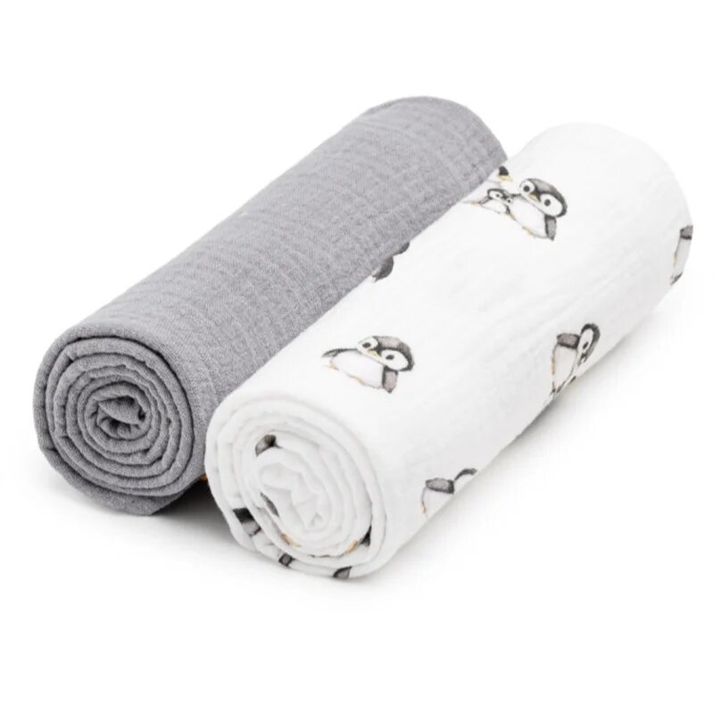 T-Tomi BIO Muslin Diapers пелени от плат Penguin 65x65 cm 2 бр.