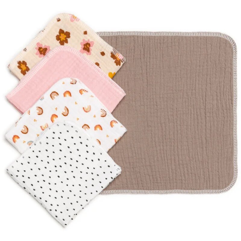 T-Tomi BIO Muslin Napkins кърпички 25 x 25 cm Girl 5 бр.
