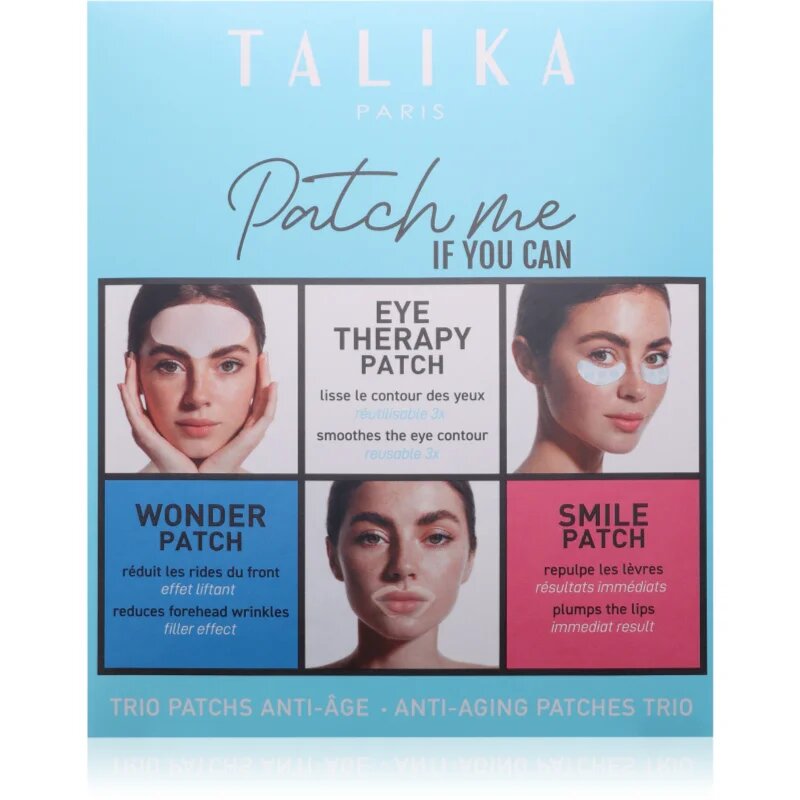 Talika Patch Me If You Can комплект платнени маски за зоната около очите и устните 3x1 бр.