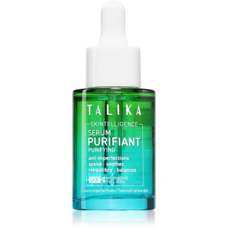 Talika Skintelligence Purifying Serum детоксикиращ почистващ серум против несъвършенствата на акнозна кожа 30 мл.