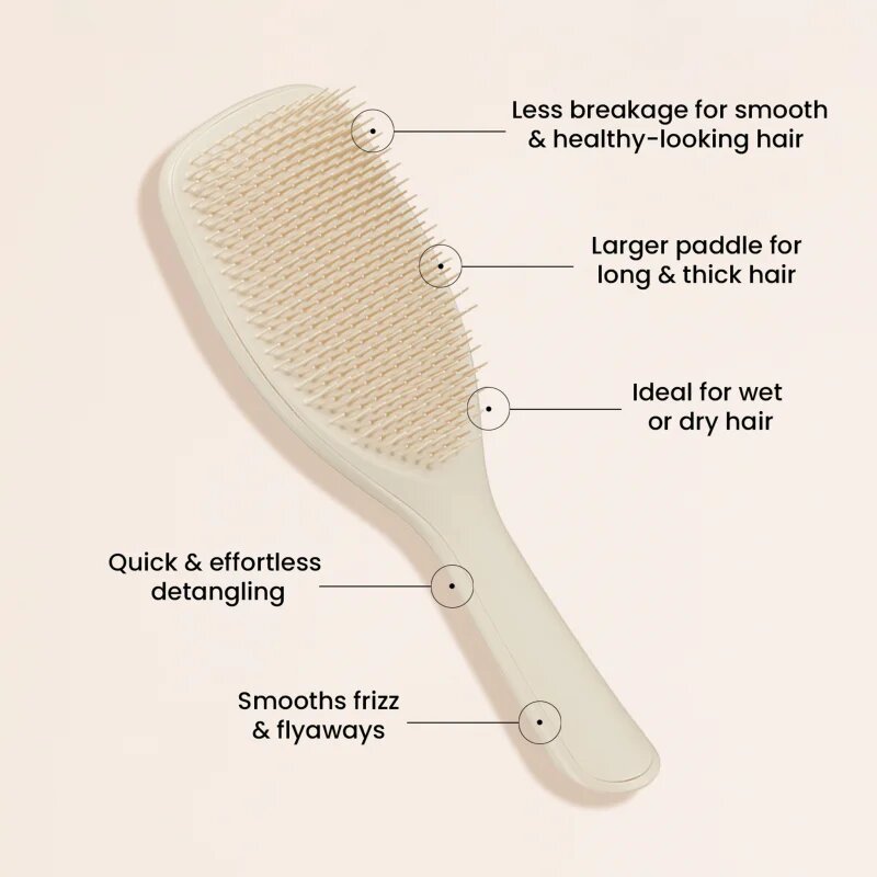 Tangle Teezer Large Ultimate Detangler Vanilla голяма плоска четка за мокра коса Vanilla 1 бр.