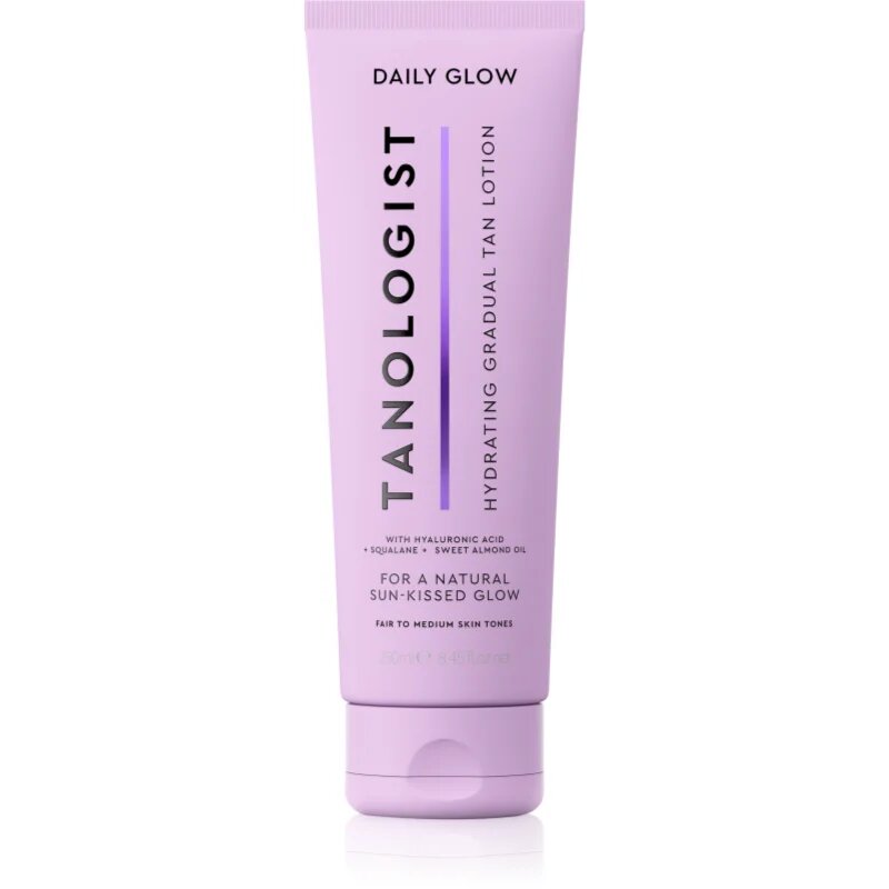 TANOLOGIST Daily Glow хидратиращо мляко за тяло за постепенен тен цвят Light To Medium 250 мл.