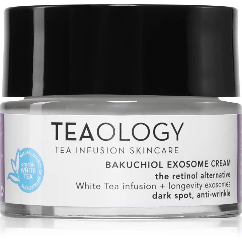 Teaology Bakuchiol Infusion Exosome Cream хидратиращ и подмладяващ крем Против тъмни петна 50 мл.