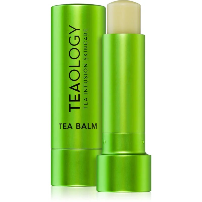 Teaology Tea Balm хидратиращ балсам за устни в тубичка с хиалуронова киселина цвят Matcha Tea - transparent 4 гр.