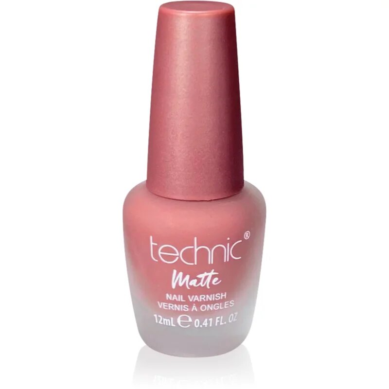 Technic Cosmetics Matte Nail Varnish дълготраен лак за нокти с матиращ ефект цвят Starkers 12 мл.