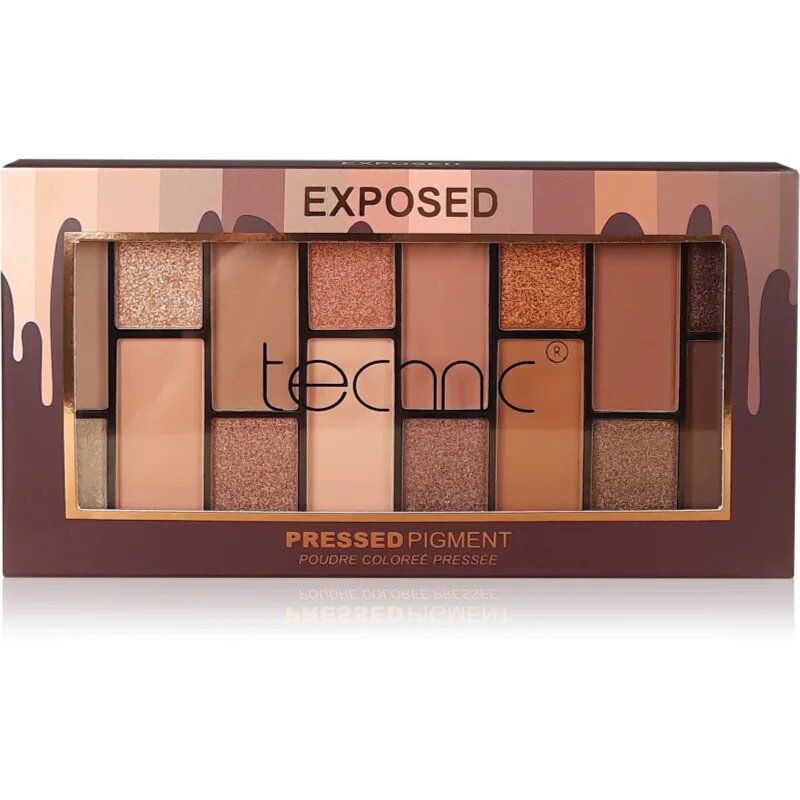Technic Cosmetics Pressed Pigments палитра от сенки за очи цвят Exposed 29.6 гр.