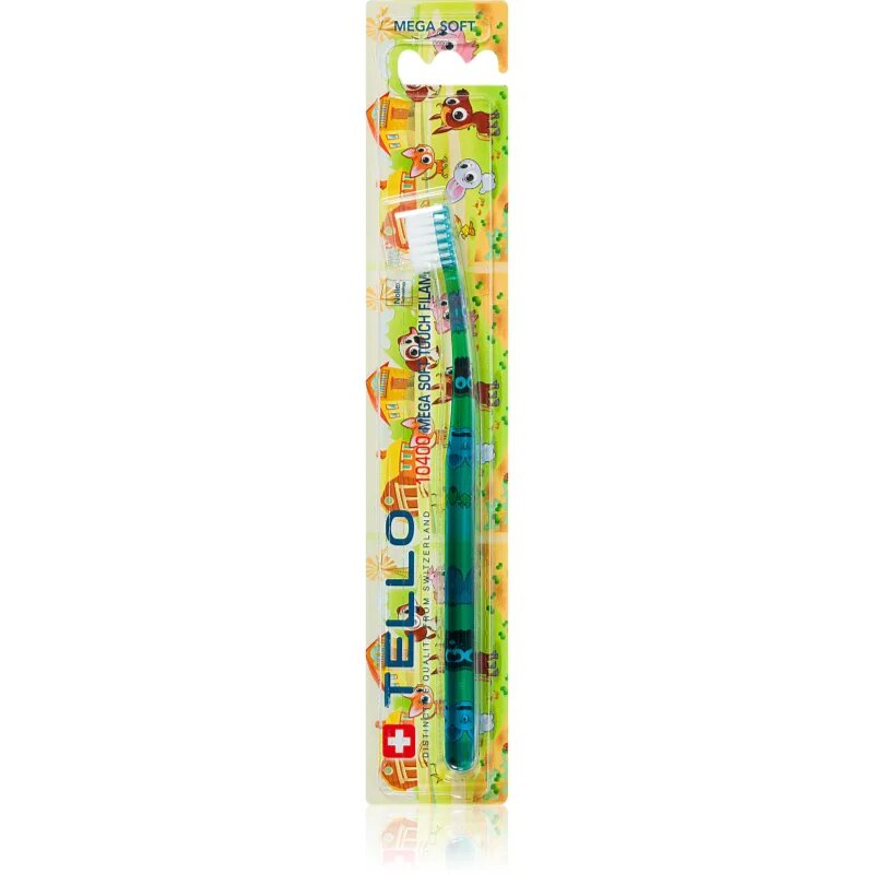TELLO Kids 10400 четка за зъби за деца Mega Soft 1 бр.