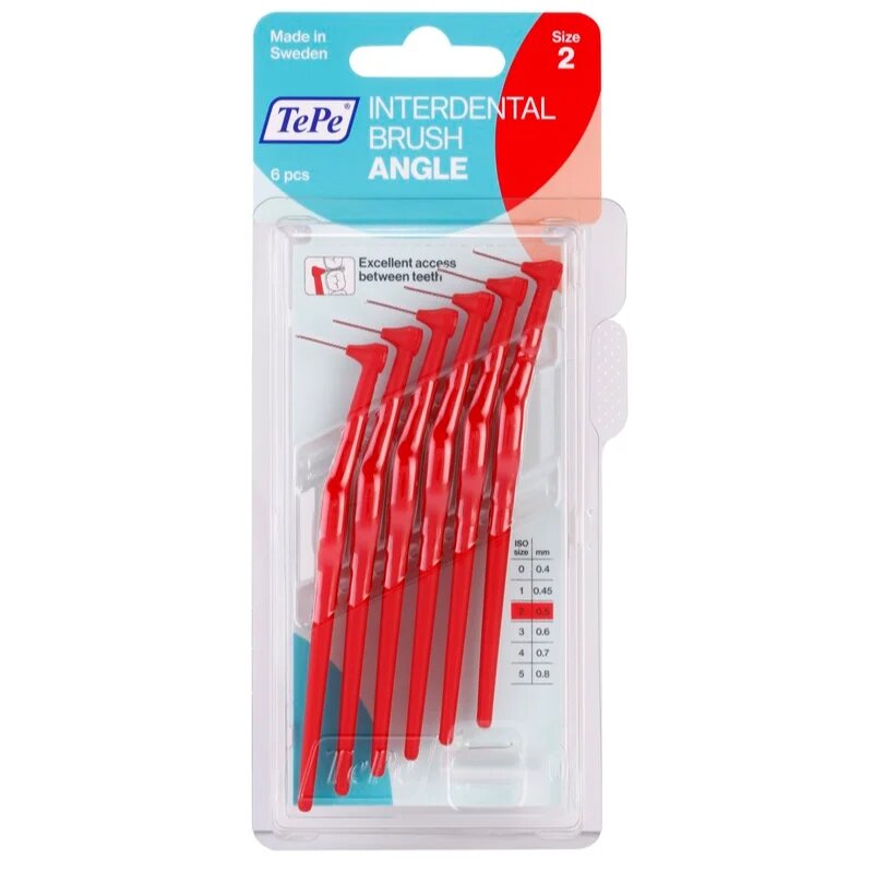 TePe Angle Size 2 четки за междузъбно пространство 05 mm 6 бр.