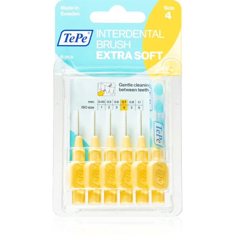 TePe Interdental Brush Extra Soft четки за междузъбно пространство 07 mm 6 бр.