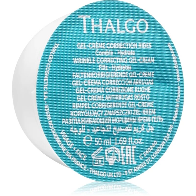 Thalgo Hyalu-Procollagen Correcting Gel-Cream Refill хидратиращ и изглаждащ гел за лице с матиращ ефект eco-refill 50 мл.