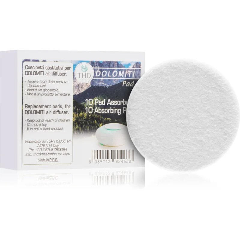 THD Dolomiti Air Absorbing Pads пълнител за електрически дифузер Dolomiti Air Portable 10 бр.