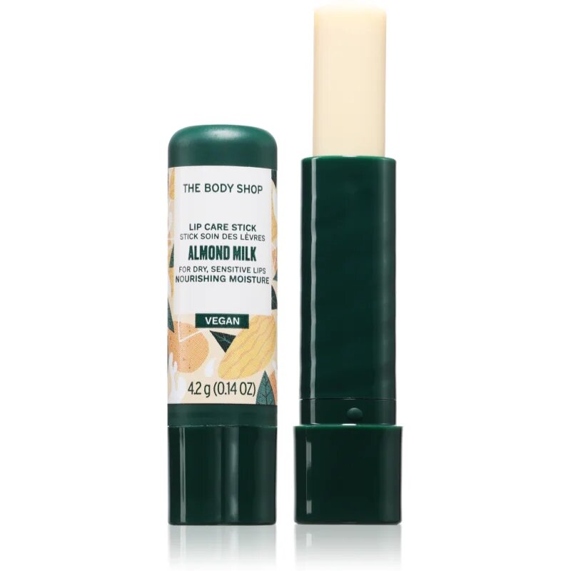 The Body Shop Almond Milk Lip Care Stick хидратиращ балсам за устни 4.2 гр.