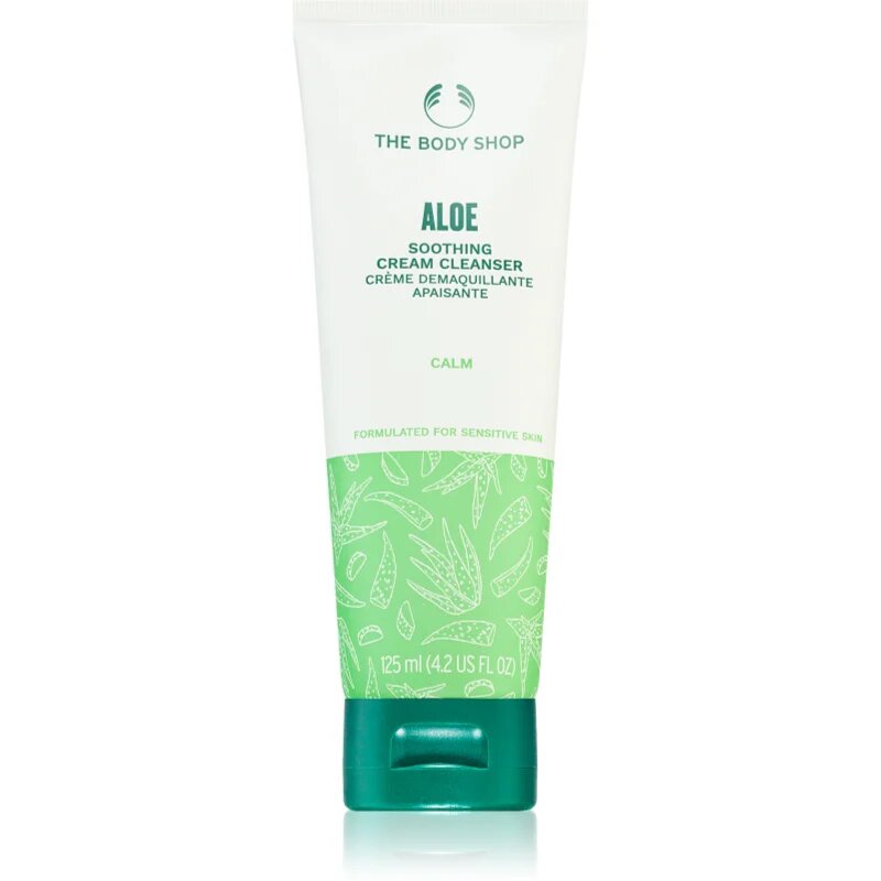 The Body Shop Aloe Soothing Cream Cleanser почистващо мляко за успокояване на кожата 125 мл.