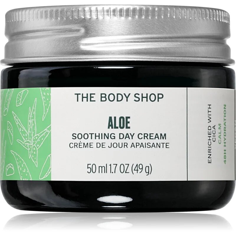 The Body Shop Aloe Soothing Day Cream успокояващ дневен крем за лице 50 мл.