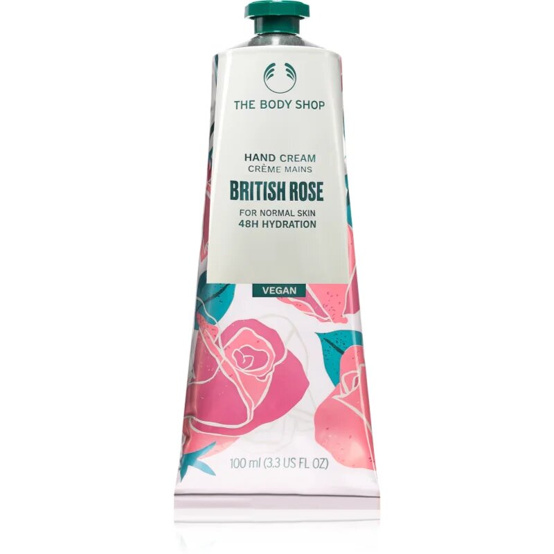 The Body Shop British Rose Hand Cream хидратиращ крем за ръце 100 мл.