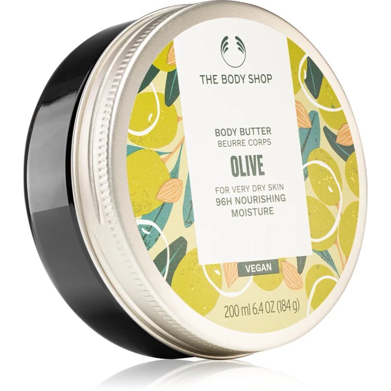 The Body Shop Olive Body Butter интензивно хидратиращо масло за тяло за много суха кожа 200 мл.