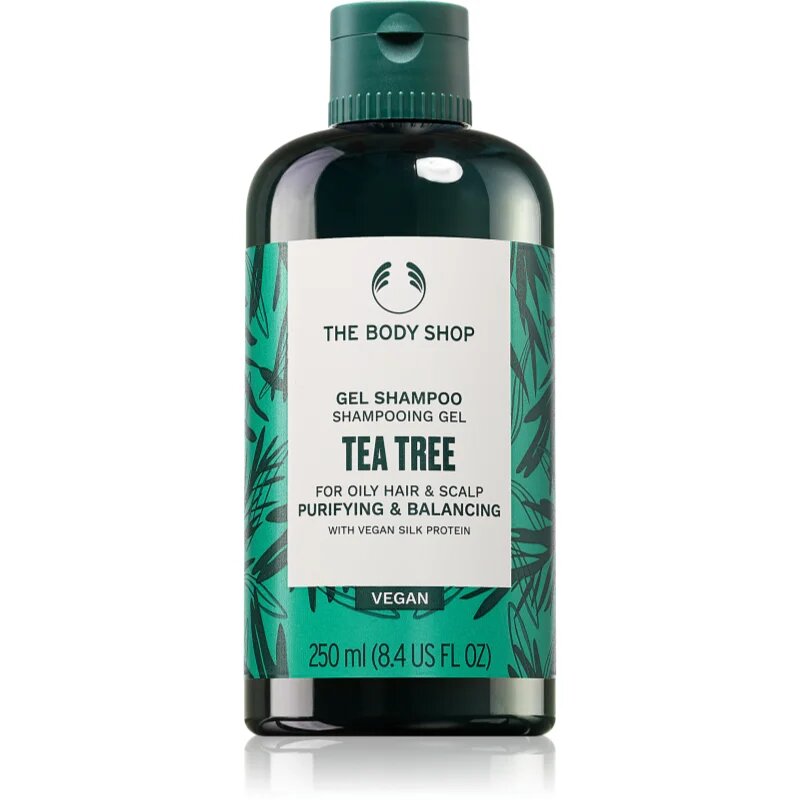 The Body Shop Tea Tree Shampoo почистващ шампоан за мазна коса 250 мл.