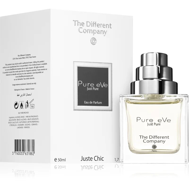 The Different Company Pure eVe парфюмна вода сменяема за жени 50 мл.