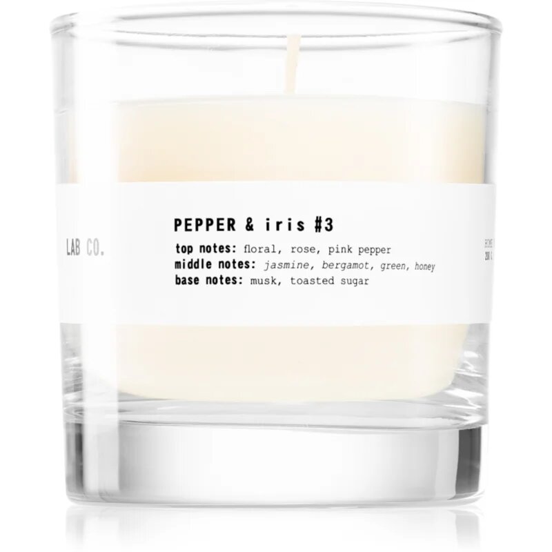 The Olphactory Lab Co. Pepper & Iris ароматна свещ 200 гр.