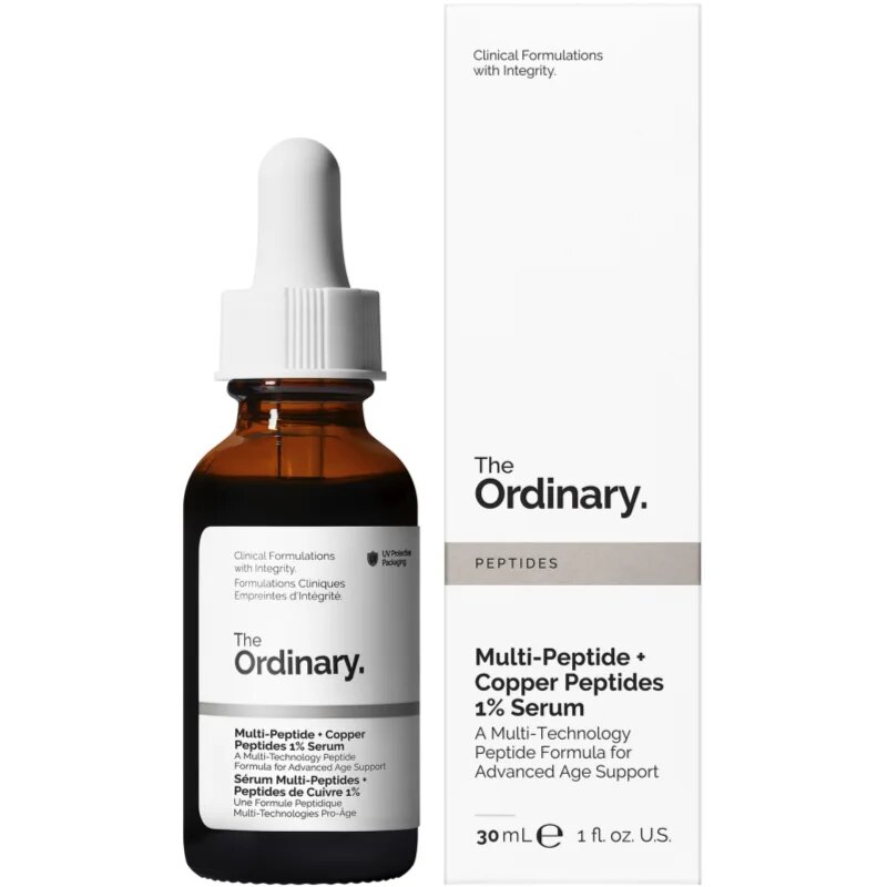 The Ordinary Multi-Peptide + Copper Peptides 1% озаряващ серум против бръчки 30 мл.