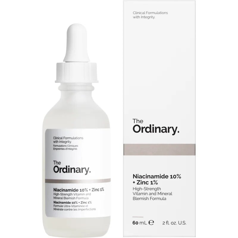 The Ordinary Niacinamide 10% + Zinc 1% озаряващ серум за лице 60 мл.