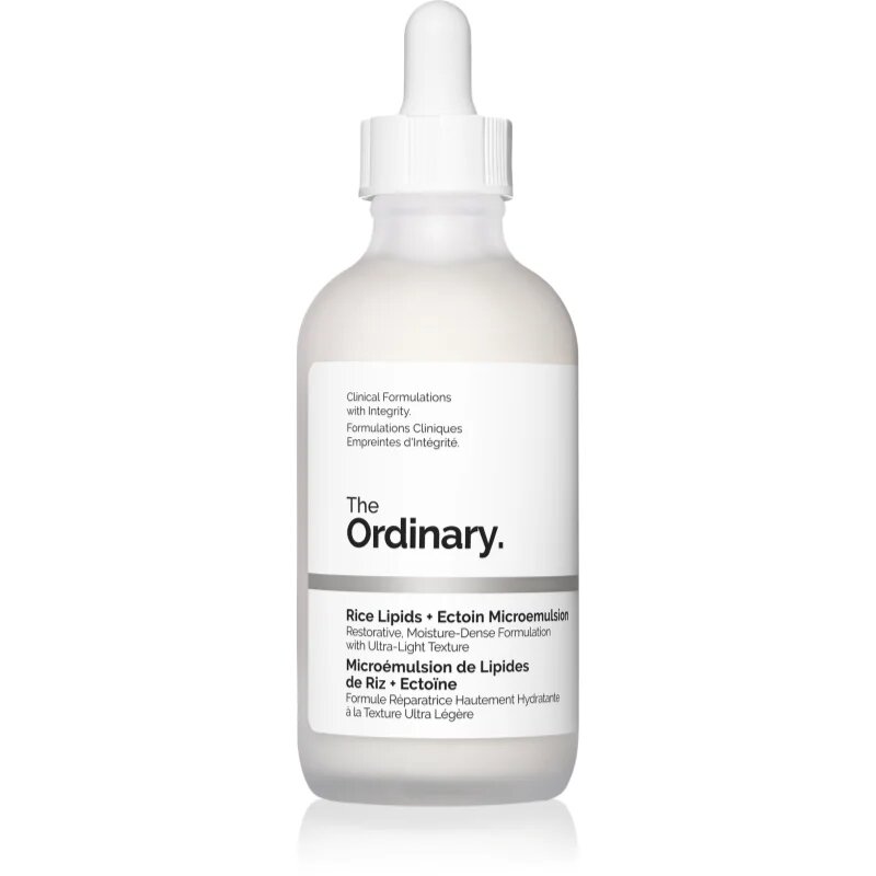The Ordinary Rice Lipids + Ectoin Microemulsion лека хидратираща емулсия за успокояване на кожата 120 мл.
