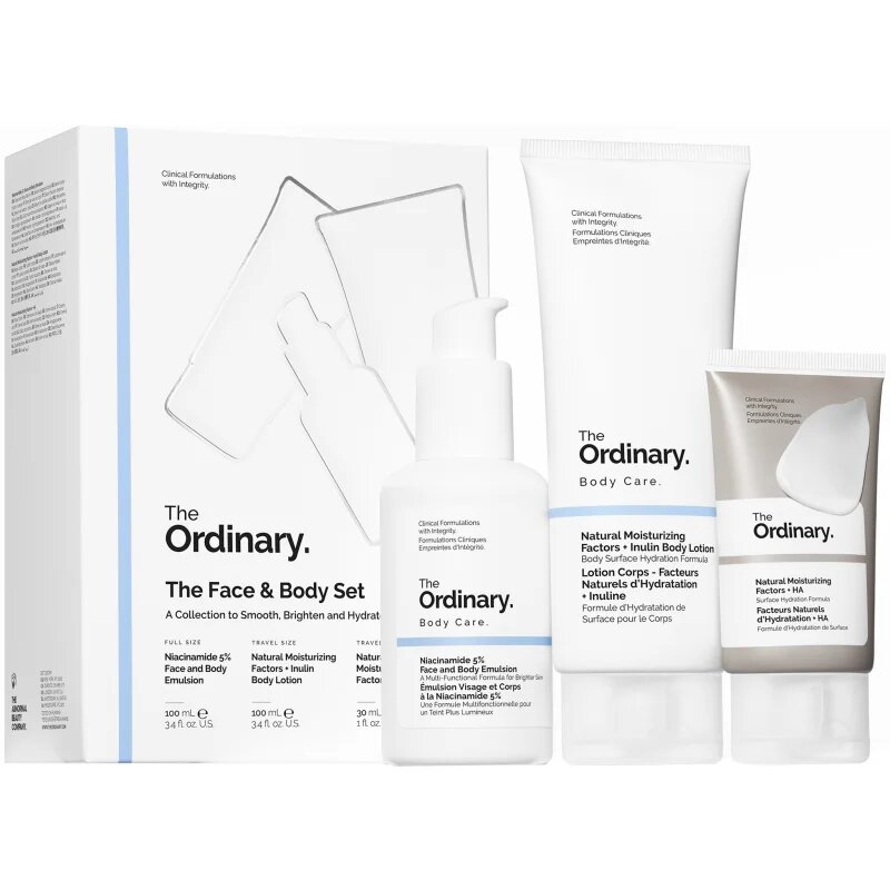 The Ordinary The Face & Body Set подаръчен комплект за тяло и лице
