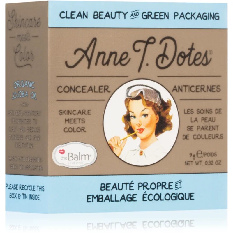 theBalm Anne T. Dotes® Concealer коректор против зачервяване цвят #42 9 гр.