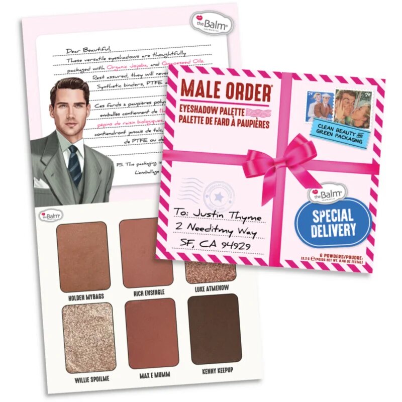 theBalm Male Order® Special Delivery палитра сенки за очи 13.2 гр.