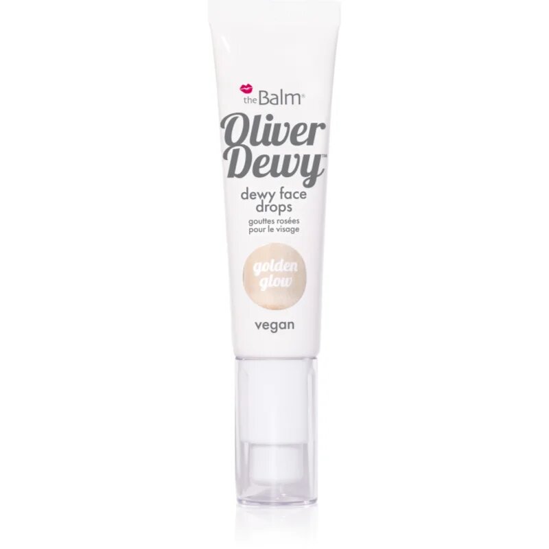 theBalm Oliver Dewy Face Drops течен хайлайтър цвят Golden Glow 28 мл.