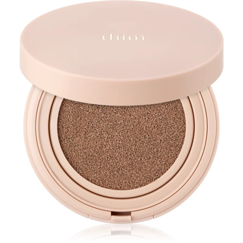 thim Luminous Skin Cushion дълготраен грим в гъбичка за освежаване и хидратация цвят 25 Tan 15 гр.