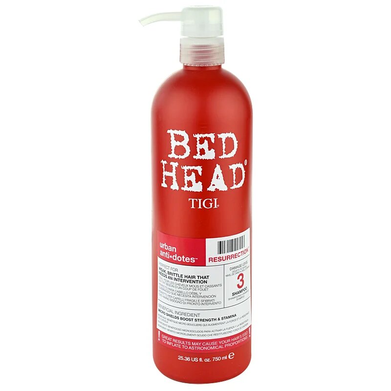 TIGI Bed Head Urban Antidotes Resurrection шампоан за слаба изтощена коса 750 мл.