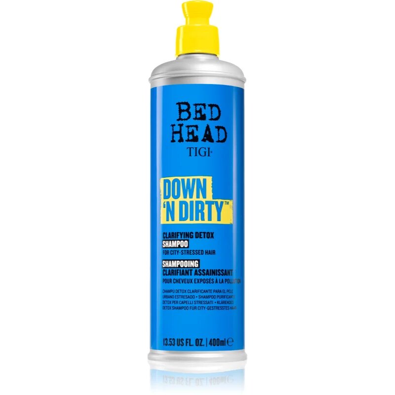 TIGI Down N' Dirty Clarifying Detox Shampoo почистващ детоксикиращ шампоан за ежедневна употреба 400 мл.