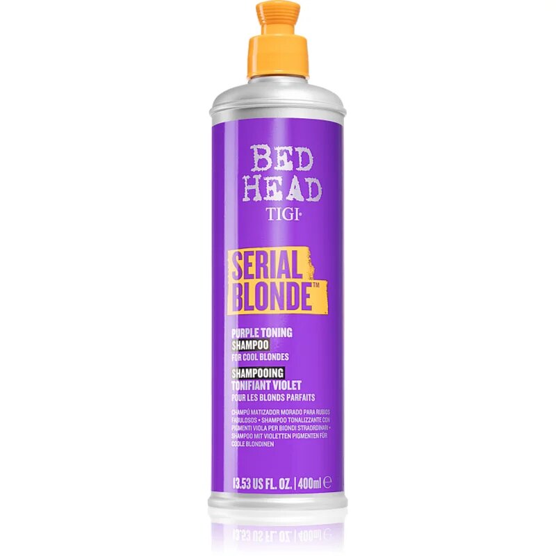 TIGI Serial Blonde Purple Toning Shampoo лилав тониращ шампоан за блонд коса и коса с кичури 400 мл.