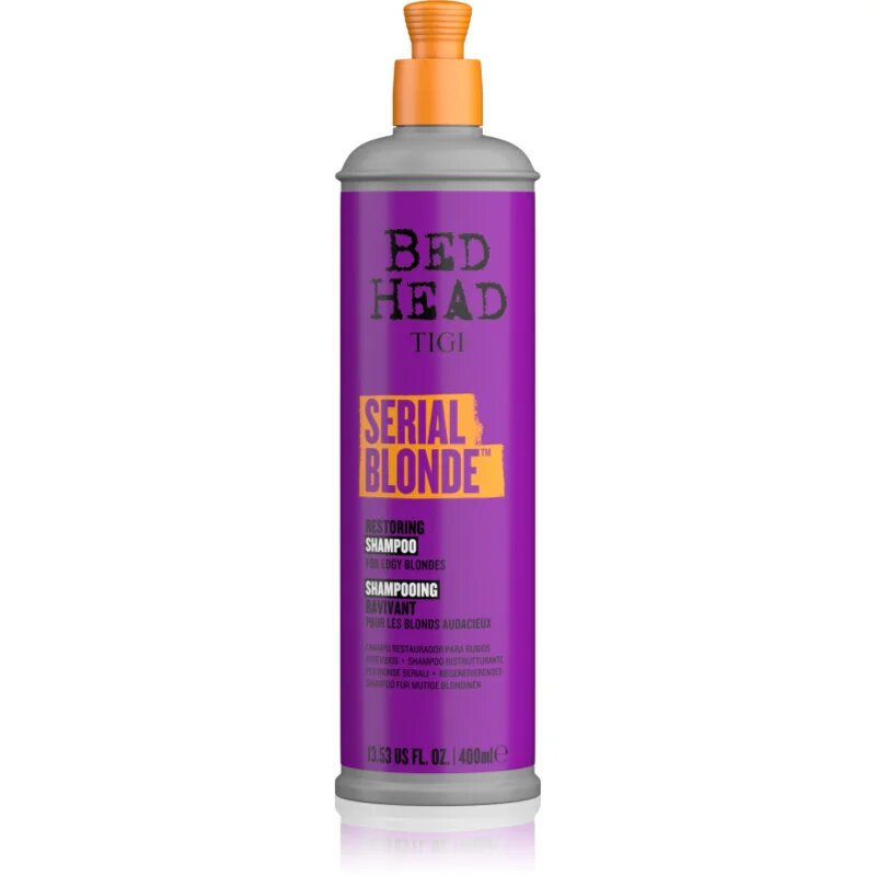TIGI Serial Blonde Restoring Shampoo възстановяващ шампоан за руса коса 400 мл.