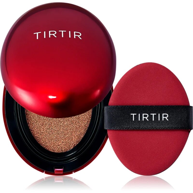 TIRTIR Mask Fit Red Cushion Mini дълготраен грим в гъбичка цвят 37C Almond 4.5 гр.