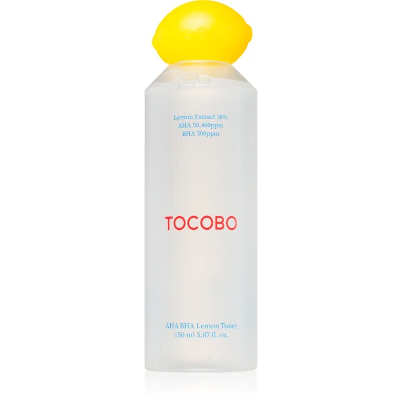 TOCOBO AHA BHA Lemon Toner озаряващ тоник да уеднакви цвета на кожата 150 мл.