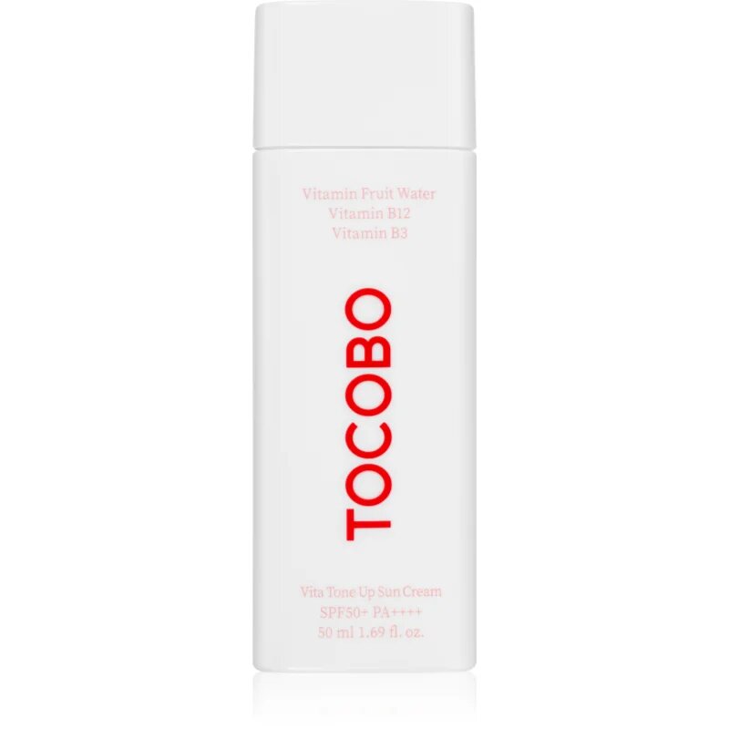 TOCOBO Vita Tone Up Sun Cream лек защитен гел-крем да уеднакви цвета на кожата SPF 50+ 50 мл.