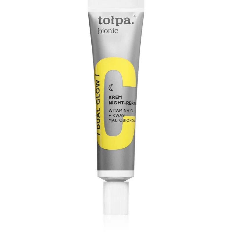 Tołpa Bionic Dual Glow нощен крем за освежаване и хидратация 40 мл.