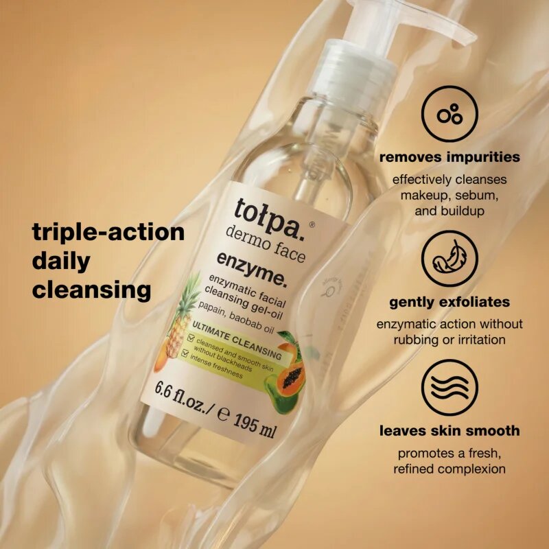 Tołpa Dermo Face Enzyme почистващ олио гел за лице 195 мл.