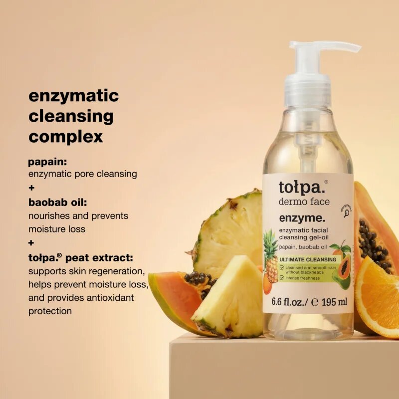 Tołpa Dermo Face Enzyme почистващ олио гел за лице 195 мл.